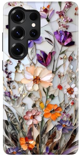 ESDOT for Samsung Galaxy S24 Ultra Case Cute Floral Wireless Charging