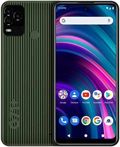 BLU G71+ | 2022 | 3-Day Battery | Unlocked| 6.5” HD+ Display | US Version | US Warranty| 128/4GB | Green