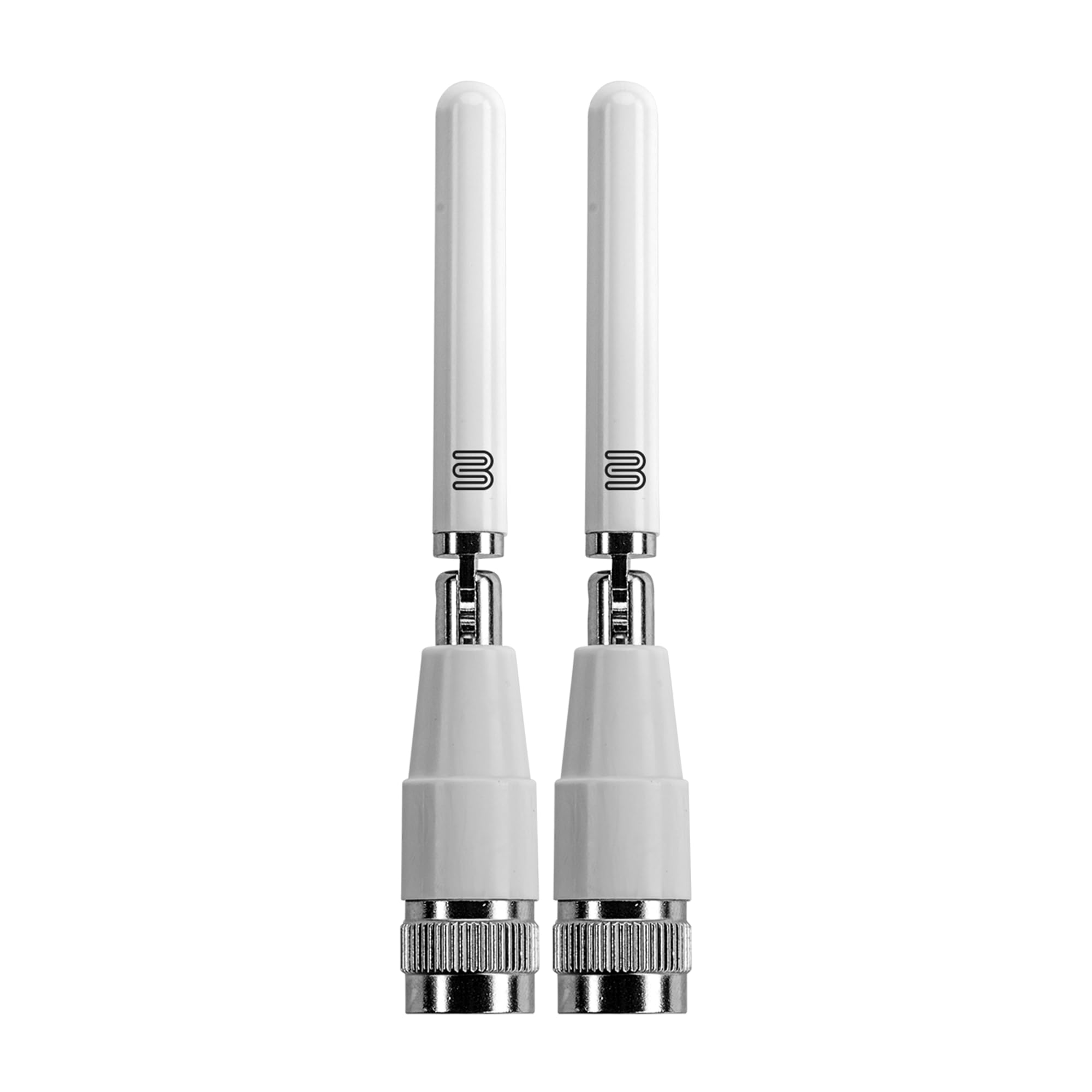 Bolton Lot de 2 antennes WiFi pour fléchettes | Monopole | Double bande 2,4/5,8-7,125 GHz | Connecteur RP-SMA M | Omnidirectionnel | Compact, rotatif, à charnière | Pour routeurs WiFi et points