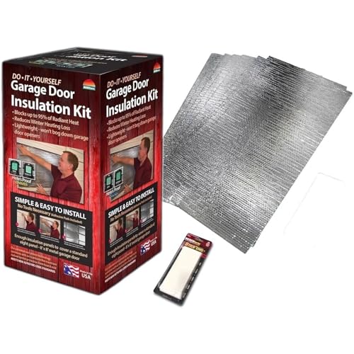 Image of Reach Barrier Garage Door Insulation Kit, Reflective, 8x8 Single Door (Pack of 2)