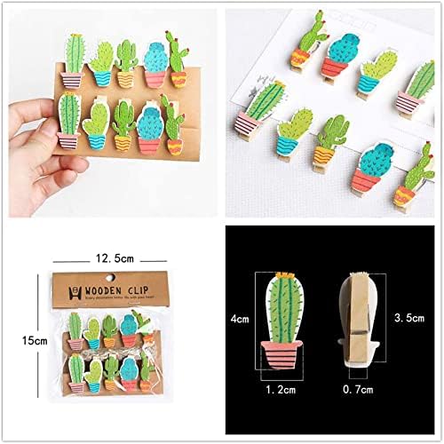 JeVenis 19 Pcs Cactus Ballpoint Pen Cactus Black Ink Writing Pens with Cactus Pencil Pouch Cactus Clip Cactus Notes Sticker for Office School Home Supply Gift