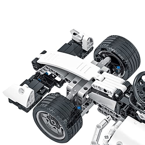 Onenineten Technik Rennauto Bausteine, 1:14 2.4Ghz RC Sportwagen Modell Bauset mit Fernbedienung und Motor, 631Teile DIY… – Bild 6