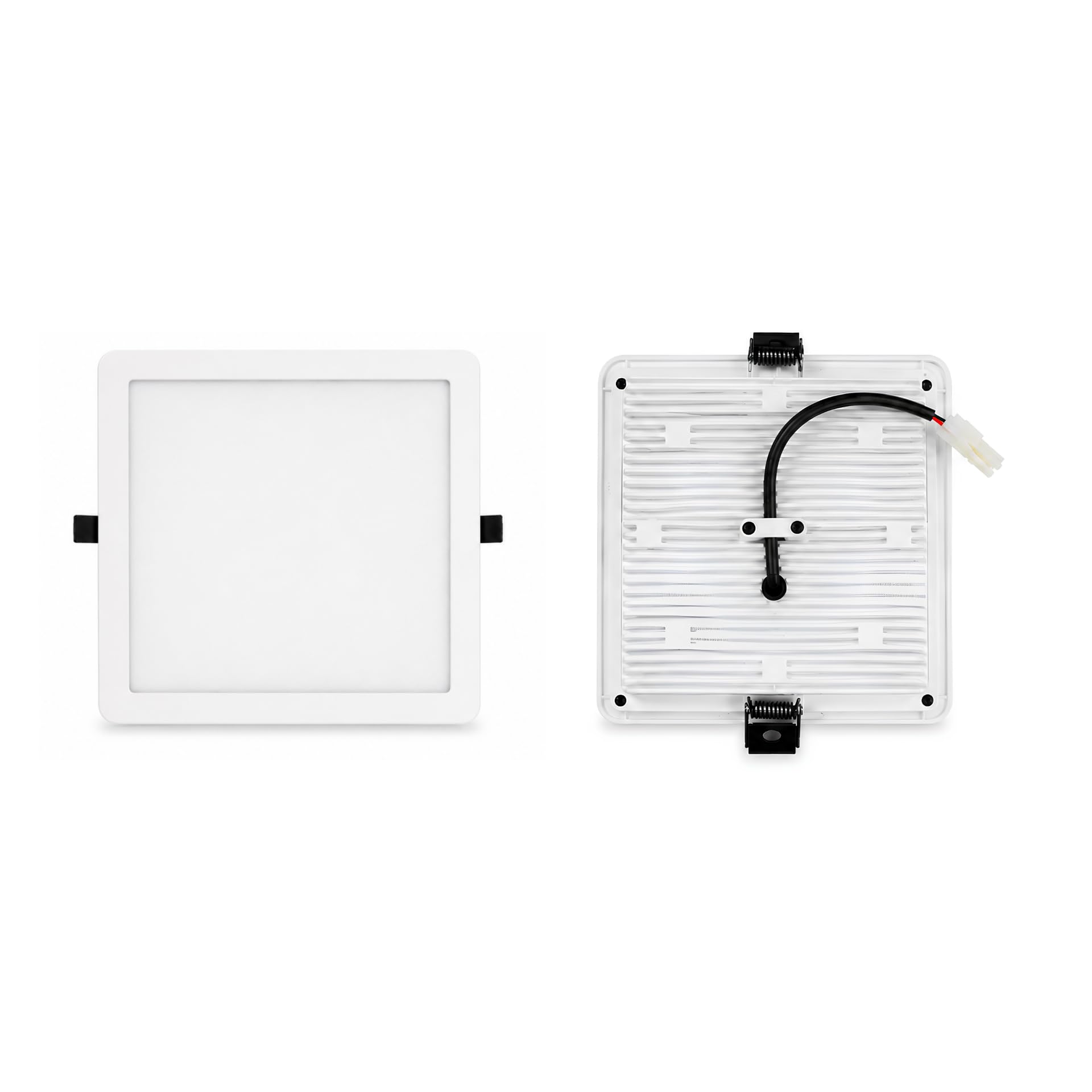 ABBA 24W Square LED Panel Light | 3000K Warm White | Pearl White Slim Ceiling Panel | 220mm Fitting | 208mm Cutout | Recessed LED Downlighter-image-4