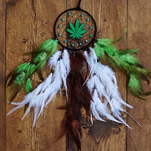 Weed Dream Catcher, Marijuana Decor, Stoner Room Decor, Gifts for Stoners, Marijuana Gifts, Weed Decor, Marijuana Dream Catcher, Stoner Stuff, Stoner Decor, Weed Gifts for Men, 21in. Long