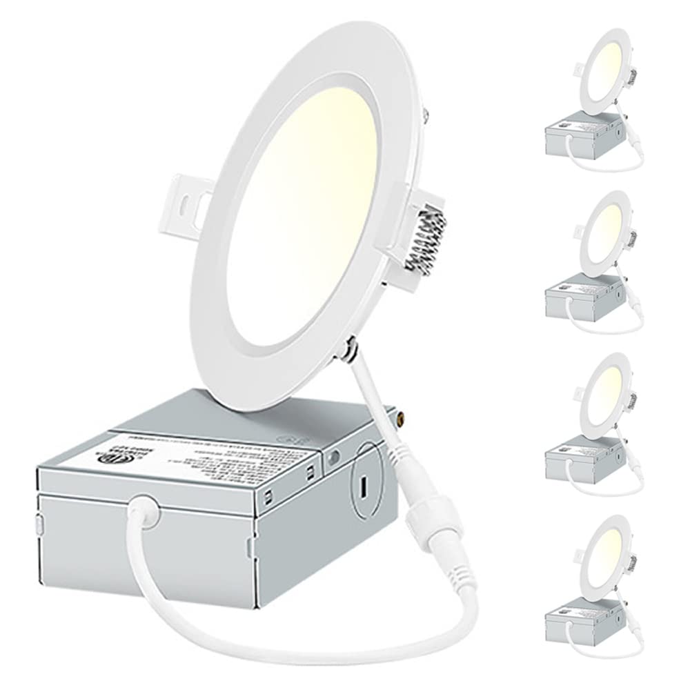 Éclairer une pièce sombre sans perdre de hauteur sous plafond grâce aux spots LED de 6 pouces