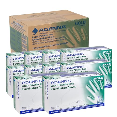 Adenna GOLD Disposable Latex Gloves