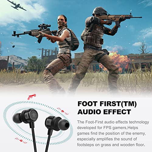 Innens Wired Earbuds In Ear Headphone With Mic And Volume Control For Gaming, 3.5Mm Noise Cancelling Stereo Bass Gaming Earbuds For Iphone, Smartphone,Switch, Ps4, Xbox One, Ipad, Pc #TOP4