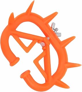 Plastic Calf Weaning Nose Rings, Spiked Anti-Suckling Device, Adjustable and Reusable Farm Livestock Equipment for Non-Piercing Humane Weaning