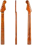 BTSEURY Manche de guitare électrique 22 frettes en érable compatible avec guitare électrique ST - 1