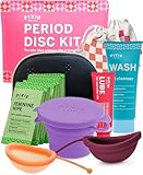 Pixie Menstrual Disc Kit for Feminine Care - Pixie Discs are Designed to Remove Like Tampons - 100% Medical-Grade Silicone - Best Period Disc Starter Kit - Proven to Become A Successful Disc User