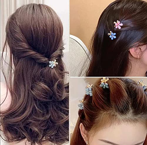 Image of ANNACREATIONS 4 Piece Korean Style Pearl Metal Hair clips, Plastic Pearl Barrettes Hairpin for Women & Girls(Multicolor)