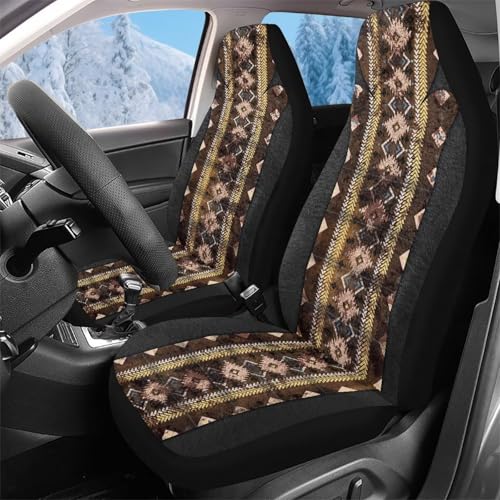 Housse de siège de voiture avant amérindienne durable 52x138 cm