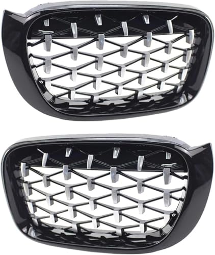 Calandre pour BMW X3 F25 Facelift calandre de voiture X4 F26 2014-2017 grille avant Black Chrome