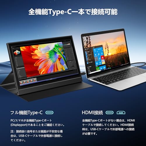 AlicHome モバイルモニター 15.6インチ AL-J156-01 の商品画像 4
