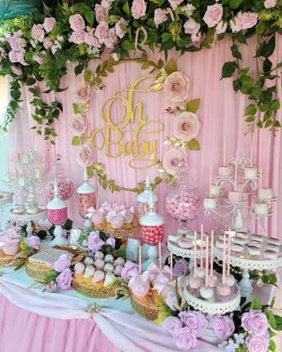 Cortina de fundo de chiffon, marfim, decorativa, para estúdio fotográfico e decoração de festa, 3 m