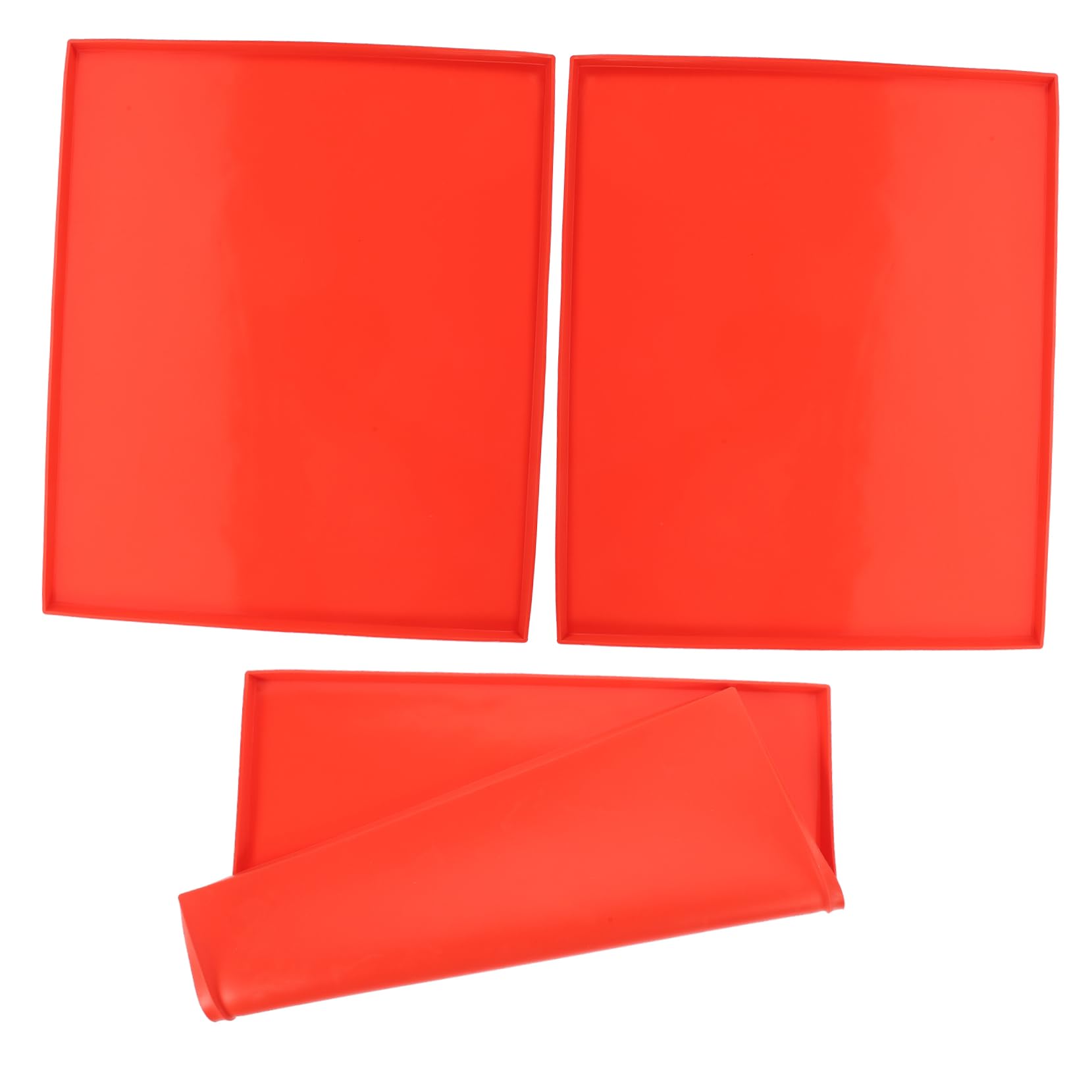 Zerodeko 3 Sätze Silikon Backmatte Für Dörrgerät Und Ofen Hochtemperaturbeständig Wiederverwendbar Für Obst Gemüse Und Snacks Praktische Silikonmatte Für Köstliche Leckereien 3 Stück * 3
