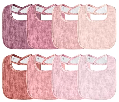 Image of Kewlife gift Muslin Baby Bibs Cotton Baby Drool Bandana Bibs for Baby Girls Boys Infant Newborn Toddler Drooling and Teething