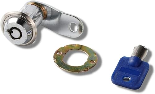 Miniatura 5 de Sintron General - Cerradura tubular de repuesto con llave similar, 1 pulgada (0.984 in) de longitud, paquete de 5 cerraduras de leva para