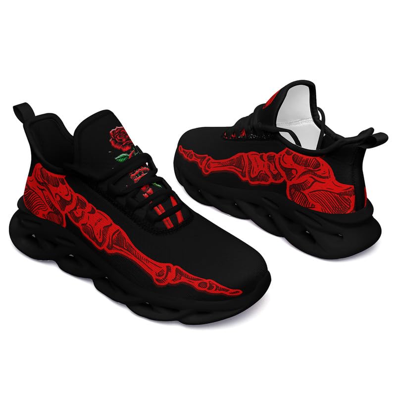 Fashion Skull Running Shoes for Men Women Edgy Elegance Sneakers Gothic Light Weight Mesh EVA Walking Tennis Sports Shoes2