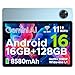 DOOGEE U11 Android 16 Tablet 11 Zoll Gemini AI 16GB RAM +128GB ROM (2TB TF), 8580mAh Gaming Tablet Unisoc T7200 Octa-Core, Widevine L1+13MP+5MP Tablets PC, 2.4G+5G WLAN GMS/3.5mm Audio/OTG/GPS/Face ID