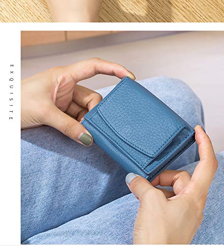 Meufam Women Solid Color Small Wallet RFID Leather Compact Card Wallets Womens Thin Purse Mini Pocket Fashion Wallet4