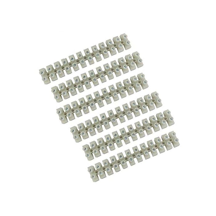 Buy Barrier Terminal Block 6 Pack 32A Screw Terminal Block Dual Rows 12