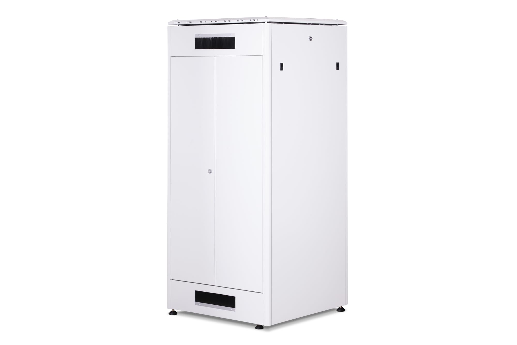 DIGITUS Armadio di rete – Rack da 19 pollici – 36U – 60x80 cm – Profondità utile 74,3 cm – Portata 1200 kg – Autoportante – Porta in vetro – Grado di protezione IP20 – Serie Unique – Nero