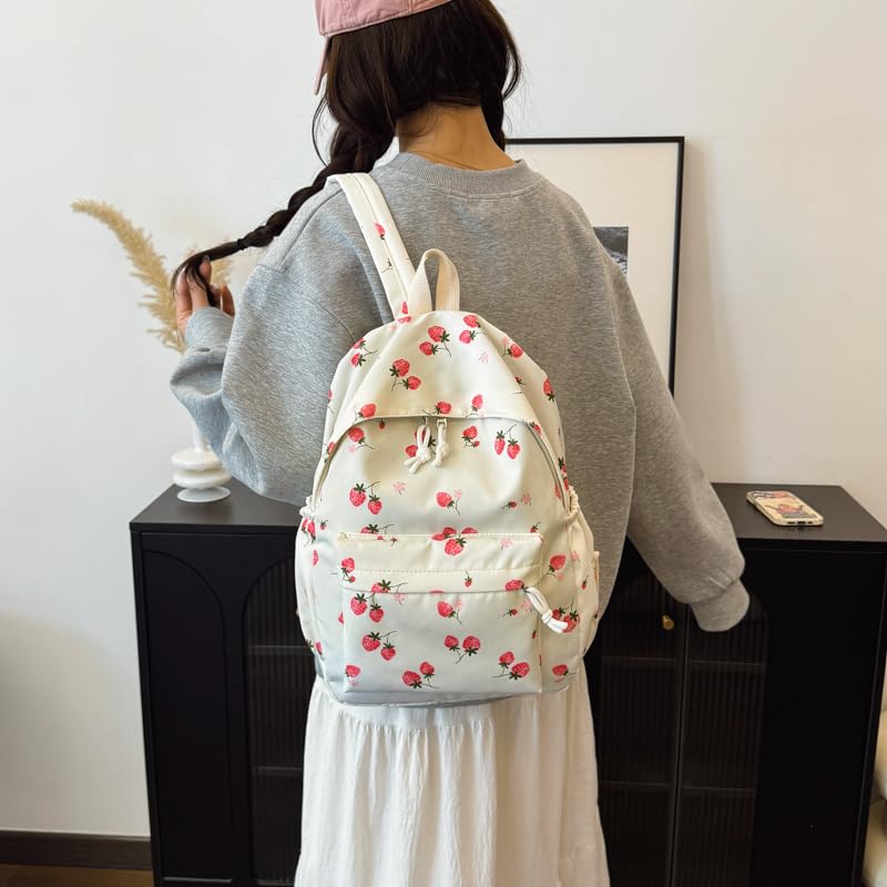 Coquette Backpack Set - 3-in-1 Kawaii Strawberry Backpack Set for Adults – Cute Aesthetic Daypack with Lunch Bag4