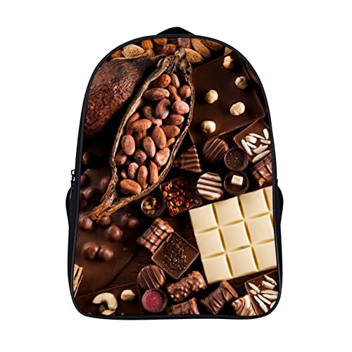 Cartable unisexe chocolat et grand sac à dos adulte pour le lycée