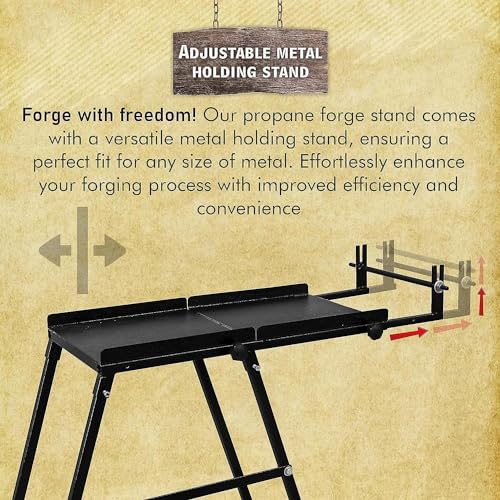 Support de kit de démarrage de forge en acier robuste Simond Store pour double brûleur - 4