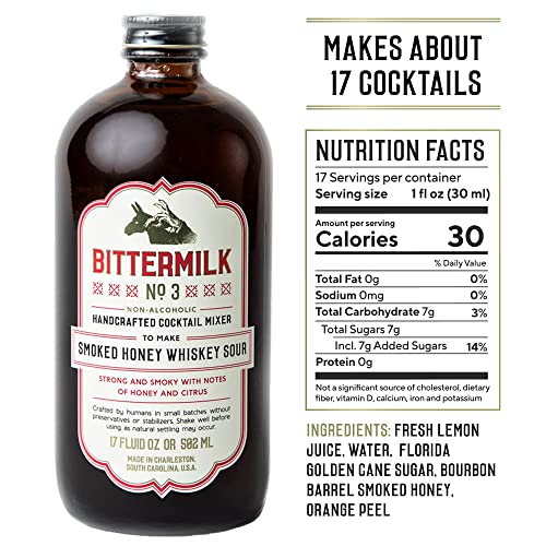 Bittermilk Bestselling Whiskey Bundle - No 1 & No 3 - Bourbon Barrel Aged Old Fashioned Mix & Smoked Whiskey Sour Mix - Makes 34 Cocktails - Image 6