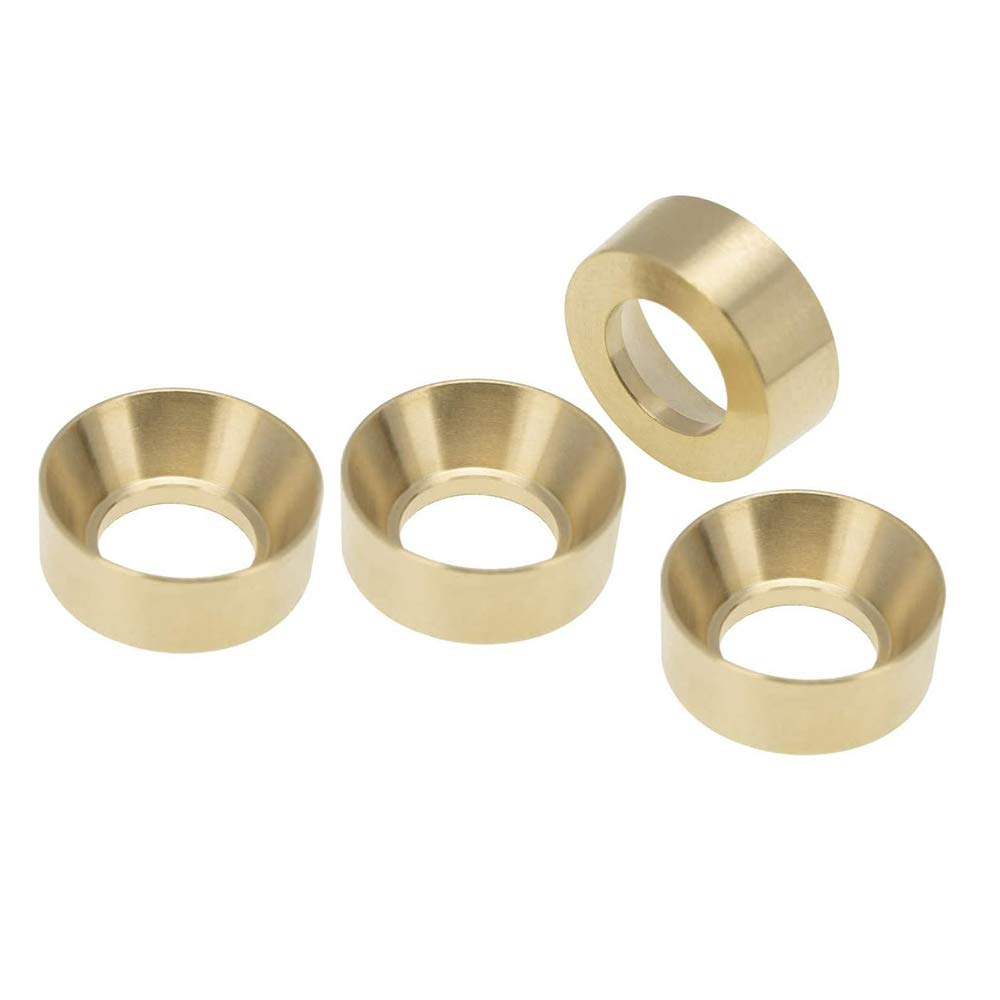 4Pcs Brass Wheel Weights Counterweight for 1/24 Axial SCX24 AXI90081 AXI00001 AXI00002 AXI00004 RC Crawler Car