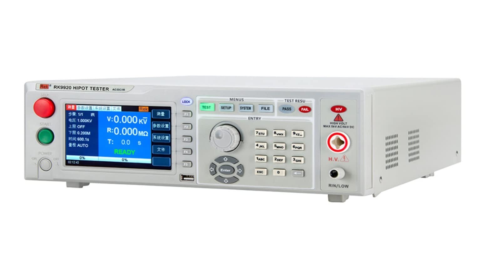 RK9920 /RK9910 Kontrolowana izolacja i tester napięcia wytrzymałości AC: 0,05-5,00 kV DC:,05-6,Niezawodne testowanie(RK9910)