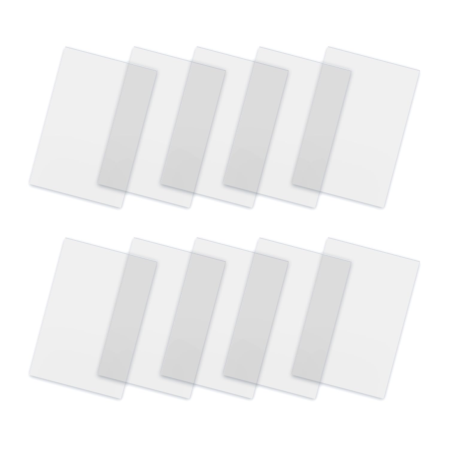 Rumyve 10pcs Acrylic Sheet Clear Plastic Sheet,1mm Clear Acrylic ...