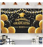 2024 Graduation Decorations Banner Party Supplies Fabric Great Graduation Party for High School G...