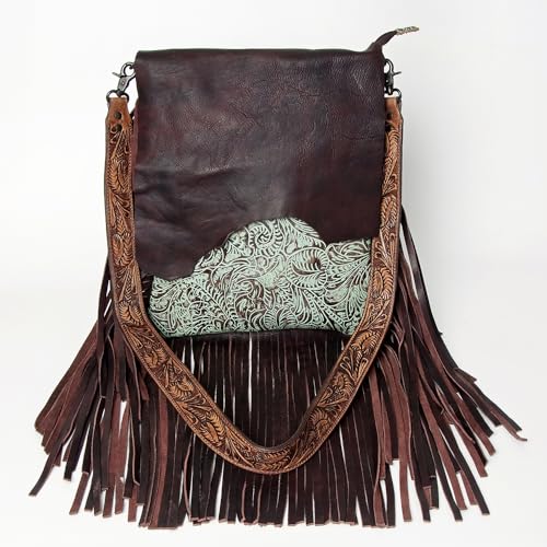 American Darling Cross Body Hand Tooled Full Grain Genuine Leather Western Women Bag Handbag Purse | Crossbody for Cute2