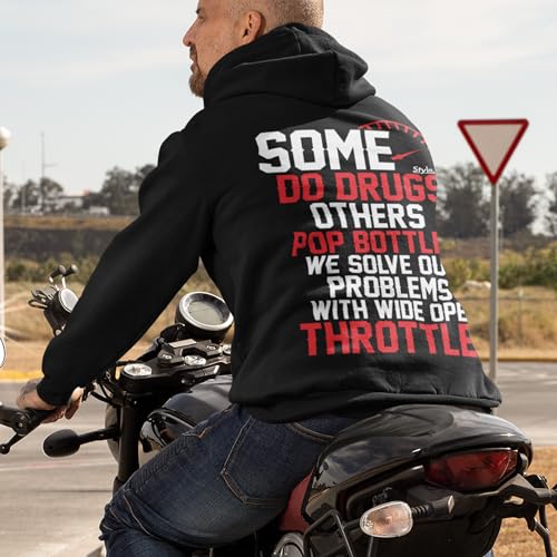 STYLN Long Sleeve Hooded Sweatshirt | Adult Unisex Automotive Enthusiasts Car Truck Bike Racing Funny Hoodie Sweatshirt - Image 5