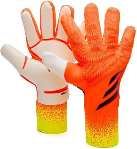 KINGGOO Goalkeeper Gloves, Orange, Size 6