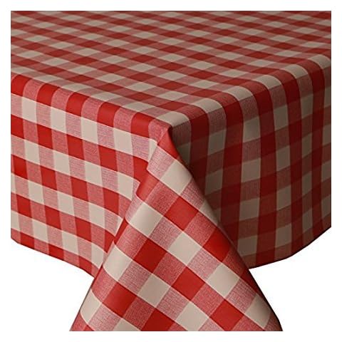 The Bettersleep Company Red Gingham Tablecloth Cover
