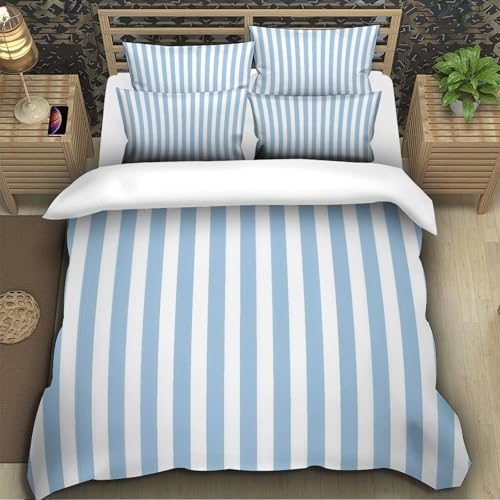 Parure de lit microfibre 3D avec housse de couette fermeture éclair King - 5