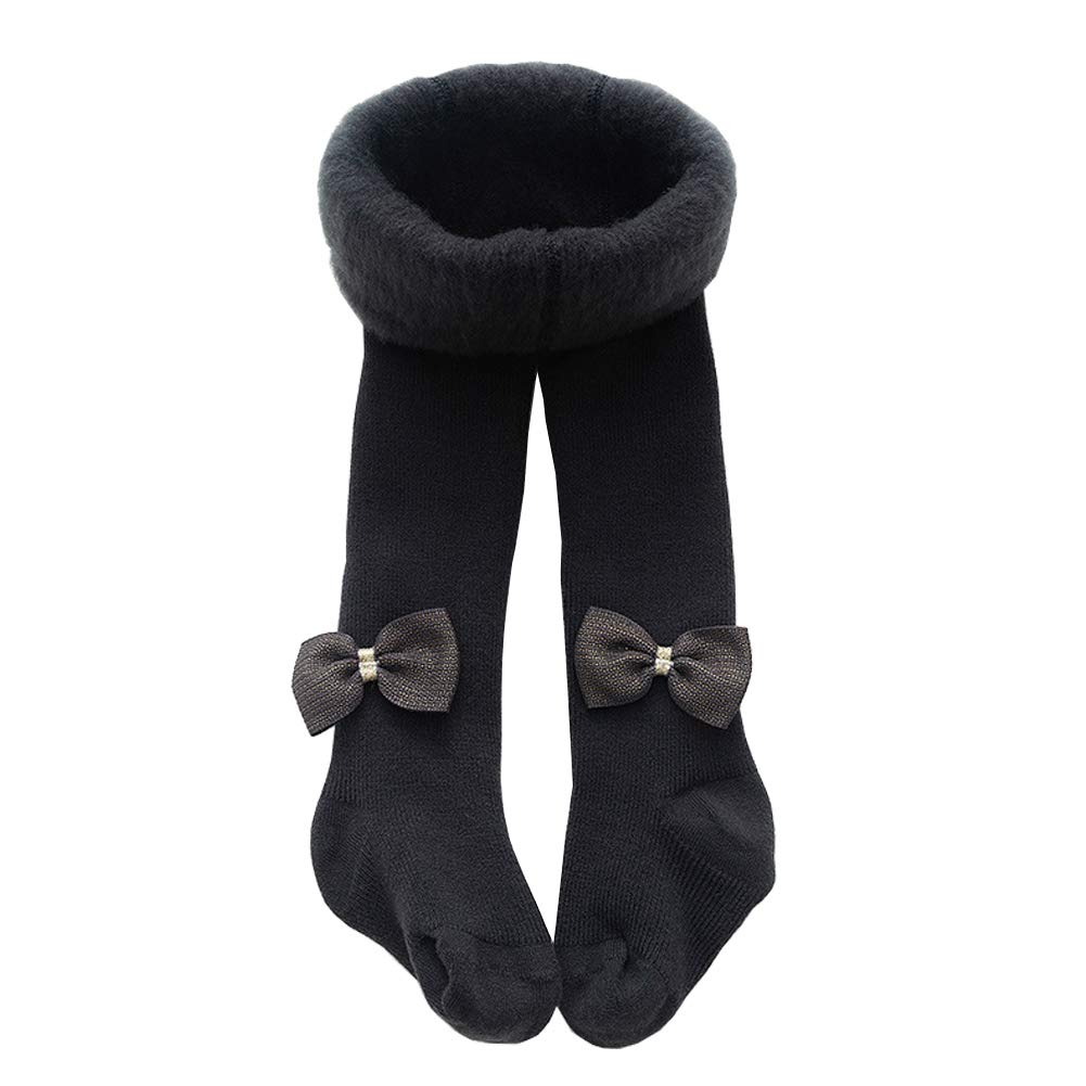 YAMEEBaby Toddler Girls Tights Fleece Lined For Winter Warm Cable Knit Pantyhose Cotton Leggings Stockings Plus Size