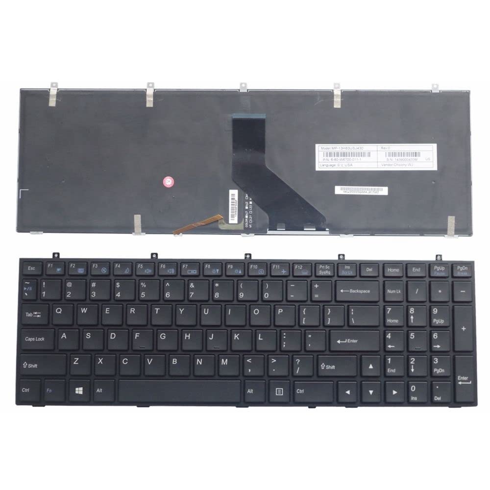 Clavier américain Clevo W350ST idéal pour travailler dans le noir - 4