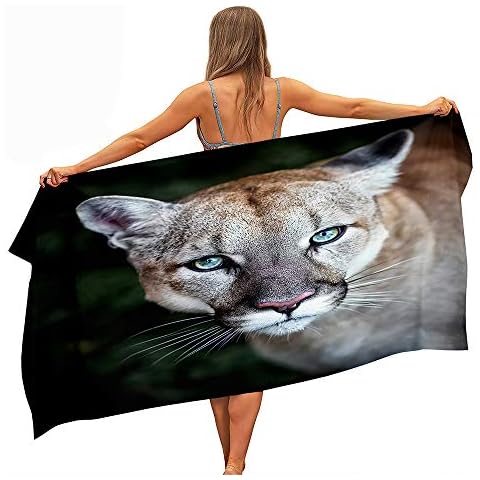 Surwin Microfibre Quick Dry Lion Beach Towel Cover