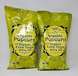 Trader Joe's Organic Popcorn with Organic Extra Virgin Olive Oil Net Wt. 5 Oz (142g) - Pack of 2