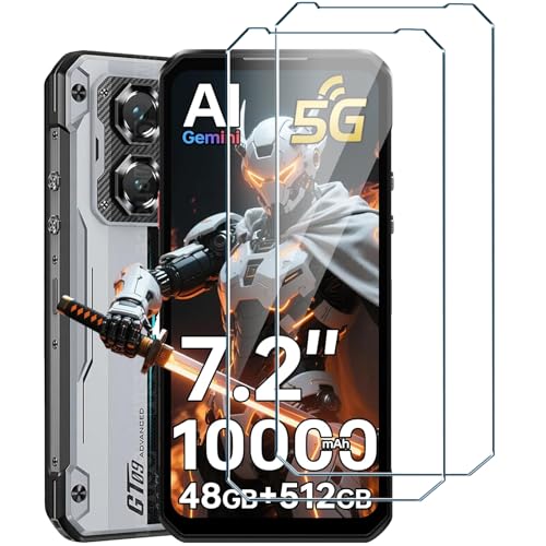 Xiangyun 2 Piezas Protector de Pantalla para Oukitel WP60 (7.2"), Cristal Templado de 9H Dureza, Antiarañazos, Sin Burbujas, Transparente Ultra HD Protector Pantalla