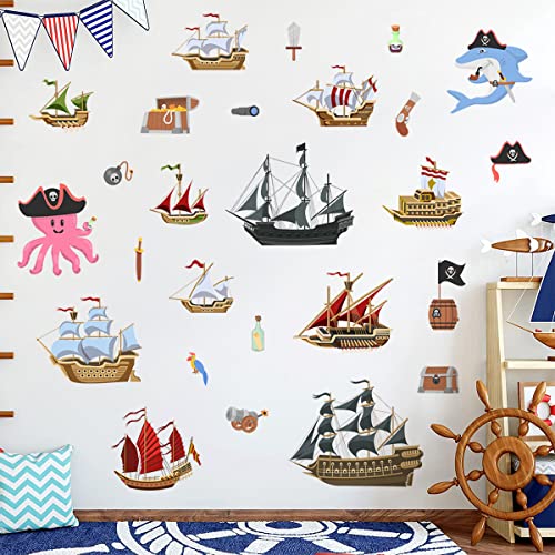 Vinilos Decorativos Barco Pirata de Vinilo Autoadhesivo miniatura 1