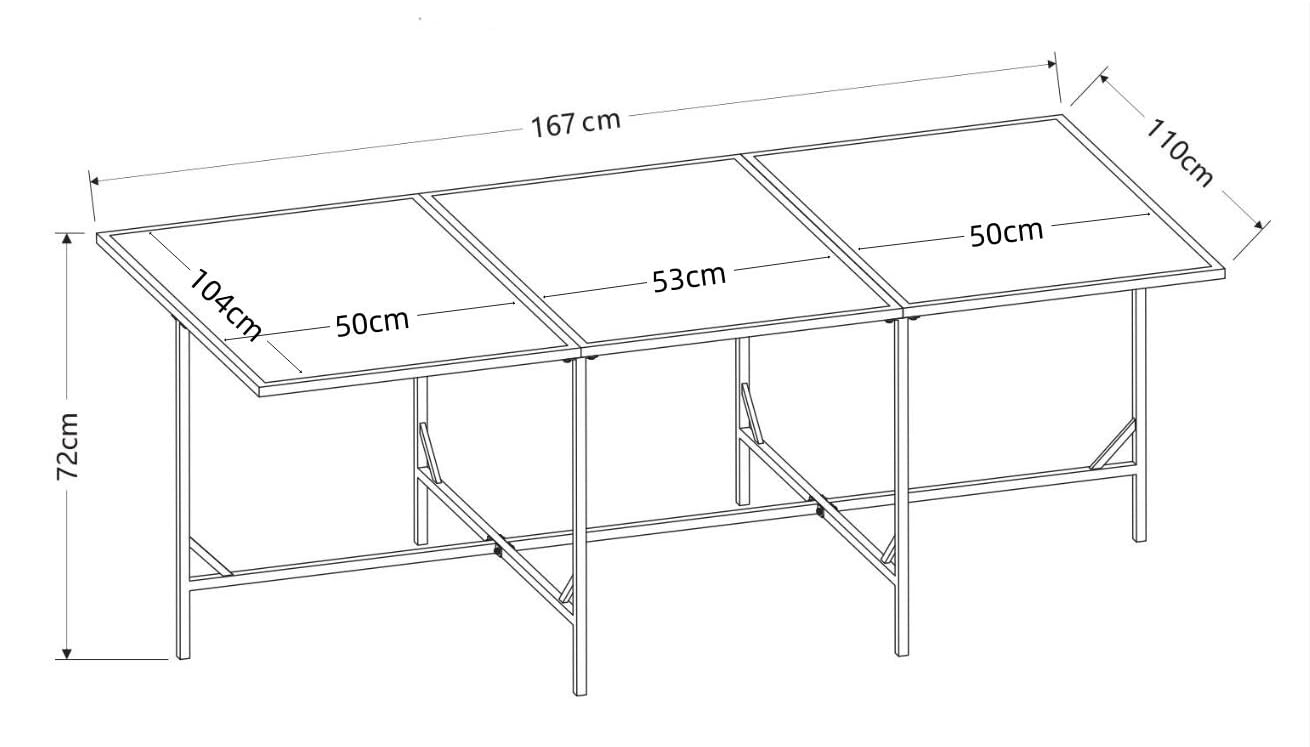 VCM Raloso rattanowy stół balkonowy, stół ogrodowy, kemping, 170 x 110 cm, brązowy