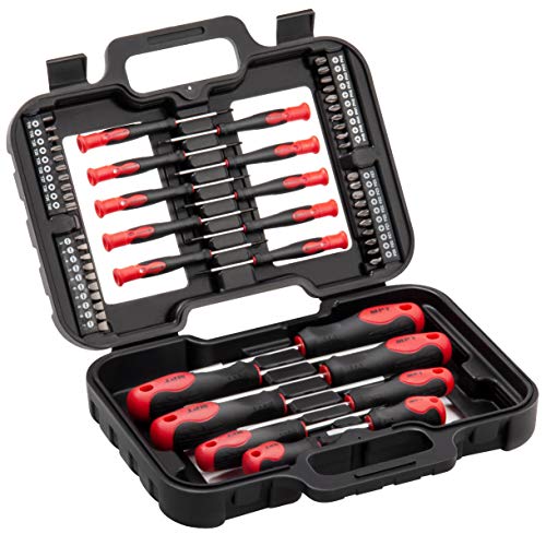 MPT 58 Pieces Non-slip Bi-material Magnetic CR-V Phillips and Slotted Screwdriver Set