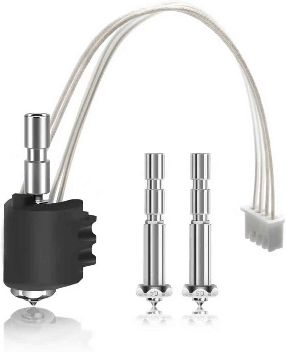 IdeaFormer 3 Pieces Kobra 3 Max Hotend Set, Quick-Swap Integrated Extruder Hotend with 0.4 mm 0.6 mm Hardened Steel Nozzle for Anycubic Kobra 3 Max/Combo