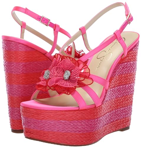 Jessica Simpson Womens JS-VISELA Floral Print Platform Sandals 7